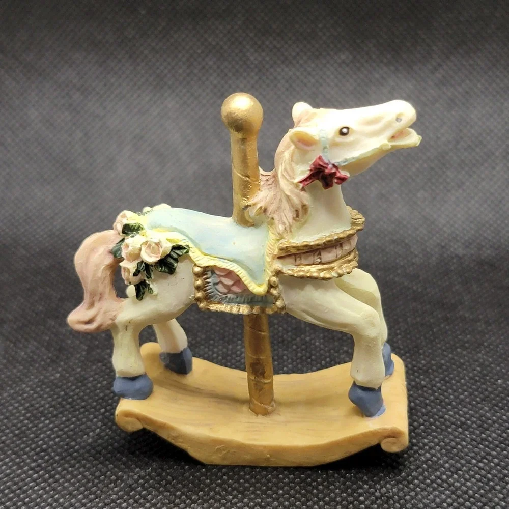 resin Carousel rocking horse
